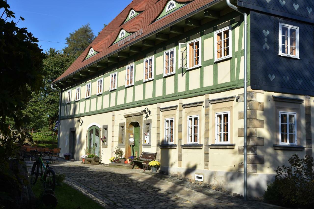 Gruensteinhof - Wohnung Rotstein Ebersbach-Neugersdorf Kültér fotó